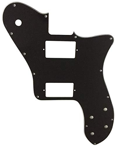 Passend für Fender Squier Telecaster Deluxe PAF-Stil Gitarren-Schlagbrett (3-lagig, schwarz)