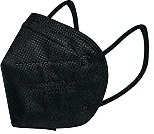 Mascarillas FFP2 Certificada/Homologada CE, Pack 100/50 Unidades, Talla para Adulto, 5 Capas, Eficacia Filtración > 94% (Negro)