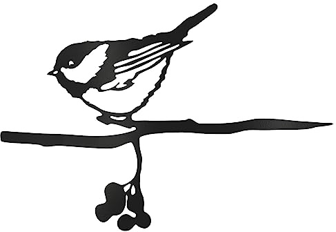 MoreTake Robin Metal Bird Ornaments, Robin Garden Ornament Decor, Metal Birds Garden Art, Vivid Robin Bird Gifts for Outdoor Garden Patio Tree Art Home Wall Hanging