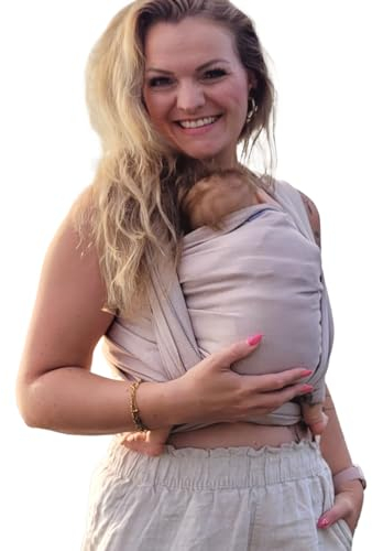 Hoppediz gewebtes Baby-Tragetuch ab Geburt, Neugeboren bis Kleinkind, 100% Baumwolle, Djerba 4,60 m