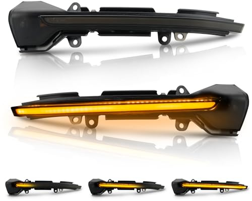 D-Lumina Dynamiska LED-blinkers för sidospegel, sekventiella blinkers, kompatibla med Seat LEON III 5F från 2013, IBIZA V KJ1 från 2017, ARONA KJ7 från 2017