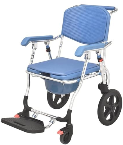 Chaise percée fauteuil roulant douche chaise de Transport avec chaise de toilette à roulettes toilette mobile pliable