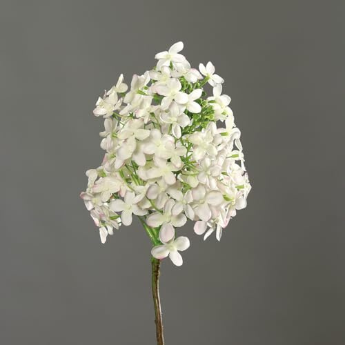 Flieder 78cm DP Kunstblumen Seidenblumen künstlicher Fliederzweig Syringa Zweige Blumen (Weiß)