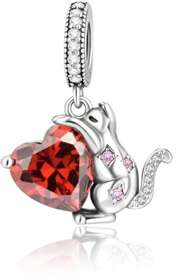Wedanor Charmes Pendentif chat coquin Charmes pour Bracelets - Charms de Perles ajourées en Argent Sterling 925, charmes pour Bracelets et Colliers pour Femmes