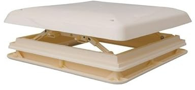 Lanterneau 400x400 Cadre Beige + obturateur pour Camping-Car et Caravane