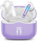 Bluetooth Kopfhörer, Kopfhörer Kabellos Bluetooth 5.4 HiFi Stereo In Ear Kopfhörer mit 4 Mic, 40Std Kabellose Kopfhörer, ENC Lärmreduzierung IP7 Wasserdicht Ohrhörer für Arbeit und Studium Hellviolett