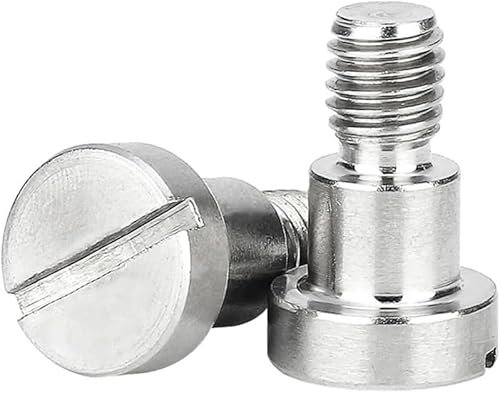 Pernos de rodamiento, pernos de rodamiento,tornillos de metal 2 piezas M10 diámetro 12 mm 304 acero inoxidable tapón ranurado eje posicionado hombro paso tornillo tapón tornillo límite perno de cojine