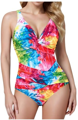 Generisch Badeanzug Damen Badeanzug Damen große Oberweite mit Cups Set für Bikini mit bügel große Oberweite meerjungfrauenflosse mädchen