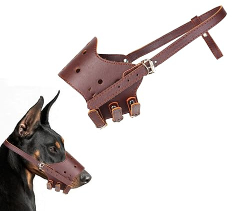 yolzhxe Bozal Perro, Transpirable Bozal Anti Ingestas Evitando Morder, Masticar y Ladrar, Ajustable Bozales Adiestramiento Permite Jadear y Beber, para Perros Pequeños, Medianos, Grandes, S