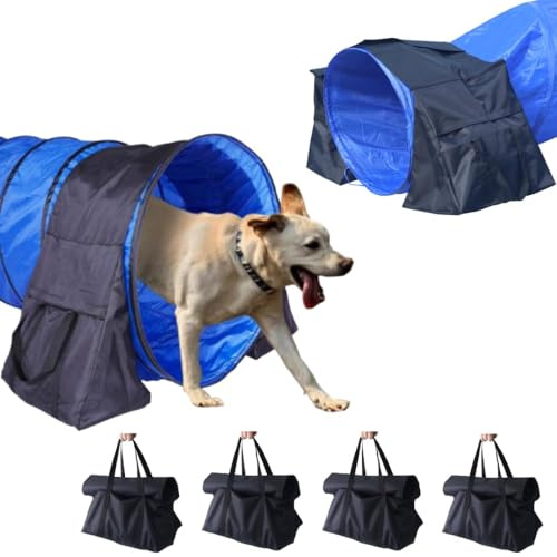 Japard Dog Agility Equipment, 18 Inch - 22 Inch Tunnel Sandbags 4 Pack, Holding Bags Only, Training Tool Equipment, Outdoor Indoor Water-Proof