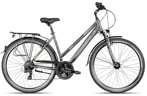 Adler Verona Trapez Trekkingrad | 28 Zoll Damenfahrrad | 21-Gang Schaltung | Felgenbremsen | inkl. Straßenausstattung
