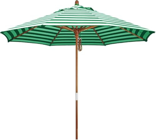 Ombrellone da esterno impermeabile, con protezione solare, pieghevole, in legno, per balcone, terrazza, spiaggia
