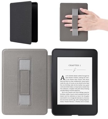 Custodia per Kindle Paperwhite 2024 (12a generazione - 7), Kindle Colorsoft Signature Edition 2025/2026, leggera e completamente nuova, con Auto Wake/Sleep per Kindle Paperwhite (nero)