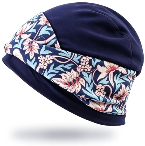 IGXX Chemo-Kopfbedeckung für Damen – Elastische Chemo-Mütze bei Haarausfall – Atmungsaktives Kopftuch-Beanie – Nahtloser Sitz für Tag & Nacht – Geschenk zur Krebsbegleitung