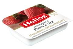 Confiture de Fraises en Monoportions - Fruits Sélectionnés pour Buffet Petit-Déjeuner - Boîte de 80 x 25g