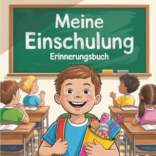 Meine Einschulung - Erinnerungsbuch: Einschulungsbuch für Mädchen in der 1. Klasse | Erinnerungsalbum Grundschule