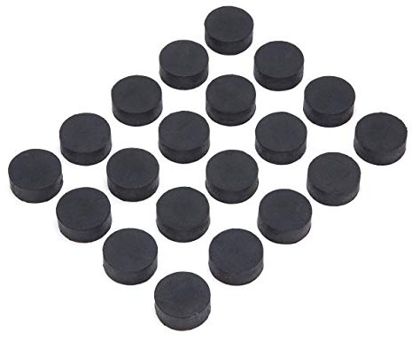 Hilai Lot de 24 pieds de pot de fleurs invisibles – Rehausseurs antidérapants pour pots de fleurs (Noir) (24 pièces)