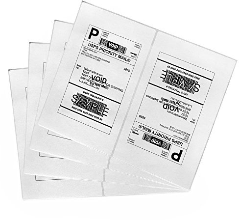 Shipping Labels with Rounded Corner, 8.27 x 5.32 Inches Half Sheet Self Adhesive Shipping Address Labels for Laser and Inkjet Printer, 200 Labels