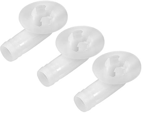 sourcing map Air Conditioner Drain Hose Connector Elbow Fitting for Mini-Split Units and Window AC Unit 18mm 3Pcs