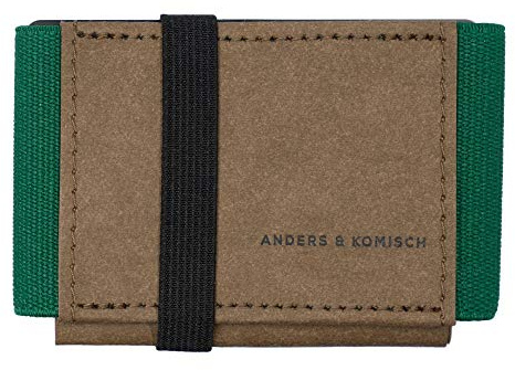 Anders & Komisch Mini Portemonnaie mit Münzfach Kartenetui Herren Kleine Geldbörse Damen Slim Wallet Nachhaltige Geldbeutel Handarbeit aus Deutschland