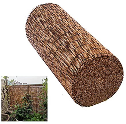 Takeashi Sichtschutz-Paneele, Schilfrohrmatten, Reed Screening Roll, Windschutz, Bambuszaun, unsichtbarer Poolzaun, für den Außenbereich, Patio, Garten, 70 80 90 100 hoch