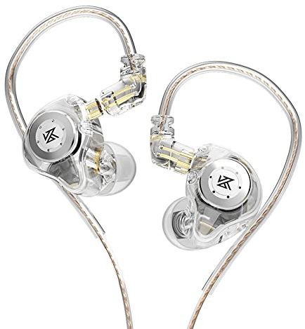 CCA KZ EDX Pro Écouteurs Intra-Auriculaires filaires IEM Dual DD HiFi stéréo Écouteurs Intra-Auriculaires avec réduction du Bruit Blanc