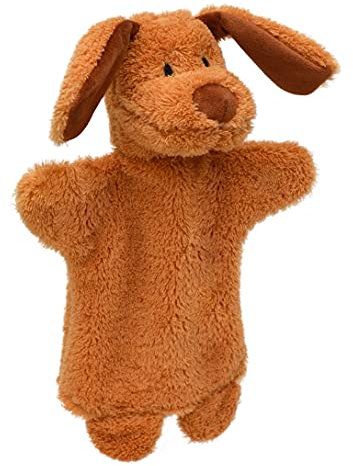 Handpuppe Tierhandpuppen Hund 28 cm, Zoo Farm Cartoon Tierfigur theatrepuppe Handspielpuppe, für Kinder Baby Jungen Mädchen