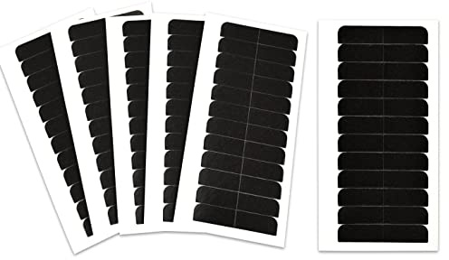 180 Stück Ersatz Tapes Extensions Kleber Ersatztapes Klebestreifen In Hair Extension für Haarverlängerungen (4 x 0,8 cm Schwarz)