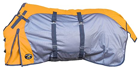 CHALLENGER 5EE22OR Winterdecke für Pferde, 167,6 cm, 1200D, wasserdicht, schwere Winterdecke
