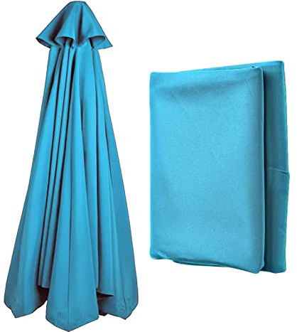 10 Ft Umbrella Canopy Replacement 8 Ribs/6 Ribs, Patio Umbrella Cover Canopy Replacement Top, Fade Resistant Tear Resistant Outdoor Table Market Umbrella Canopy For Lawn Garden Backyard Sand & Pool