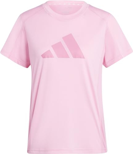 adidas Damen Train Essentials Big Performance Logo Training Tee, Bliss pink/pink Fusion, S