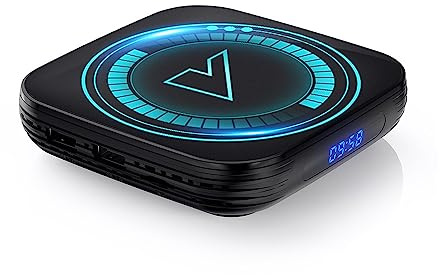 CHROX Android TV Box 12.0, V0NTAR Smart TV Box 4GB 64GB, Allwinner H618 Chip Support 2.4G/5.8G WiFi6 1000M Ethernet LAN Bluetooth 5.0 3D/4K Android Box Set Top TV Box,4gb+32gb