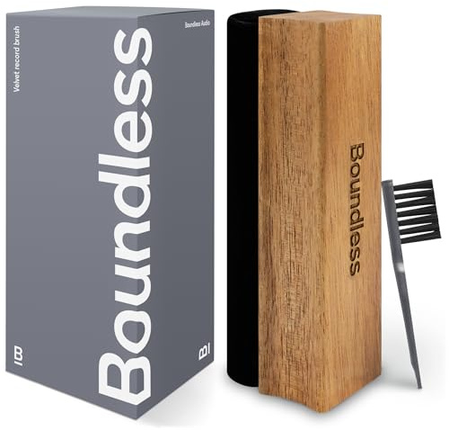 Boundless Audio Record Cleaner Brush - Velvet Vinyl Brush - Record Player Accessories for Vinyl Cleaning