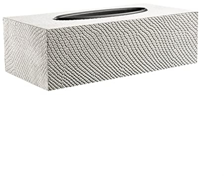 Taschentuchbox Moderne minimalistische Mode -Home -Dekoration Zeichnung Papierbox Leder Tissue Box Wohnzimmer Dekoration Serviette Aufbewahrungsbox Rack Rack Kosmetiktücherbox (Color : Grigio, Size