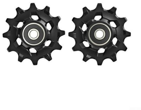 Zoegneer 2 Stück Kunststoff Fahrrad Schaltwerk Riemenscheibe Rad 12T für XX1/XO1/X1/GX 11-Gang, Schwarz
