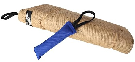 Dingo Gear Set Schutzarm aus Jute Mittel hart Beißärmel Plus Beisswurst aus Nylcot Beißtraining für IGP K9 Sport Training Erwachsener Hunde Beißniveau 4 Fortgeschritten S10043