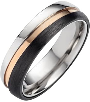 Blue Moon Diamonds Ring für Sie und Ihn aus 925 Silber – 6 mm Silberring mit Gravur – Moderner Einzelring als Partnerring Freundschaftsring oder Ehering im Etui | SC1040