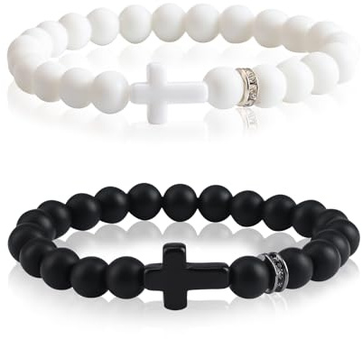 WANDIC Kreuz Armband Christlicher Schmuck, Kommunion, Firmung, Jesus, Schmuckgeschenke