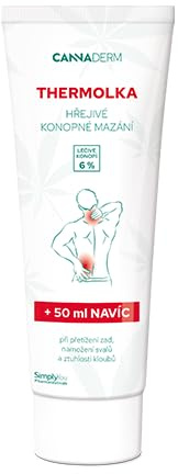 CANNADERM Thermolka ungüento de cáñamo para masaje en el área de músculos, articulaciones y espalda 250 ml