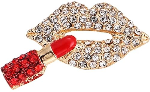 DEARMAMY 3st Lippen Brosche Dekorative Pin-ästhetik Kleidungsornament Schalnadel Anstecknadel Für Damenbekleidung Brosche Für Damenbekleidung Anstecknadel Für Rucksäcke