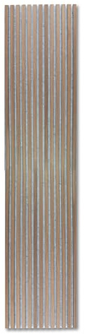 Kaiser plastic Panneaux acoustiques en chêne ou noyer, avec feutre gris, revêtement mural moderne, panneaux muraux acoustiques, différents formats (noyer, 150 x 40 cm)