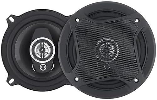 SQUADO Coppia Casse Auto 13CM, Altoparlanti Fino a 400W con Griglia Protettiva, Impedenza 4 Ohm, Audio Potente e Nitido per Auto