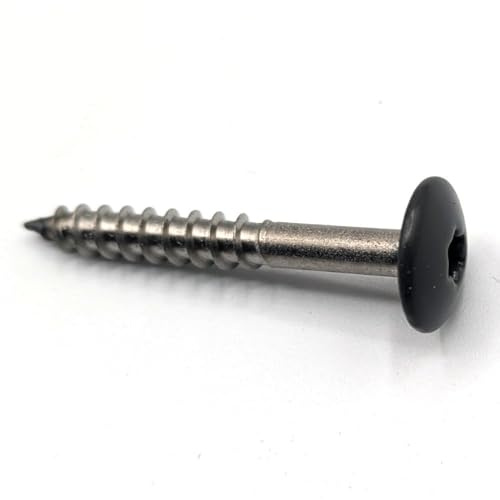 Vis pour panneaux de façade 4,8x38 mm RAL 7022 gris terre d'ombre Inox A2 par 100