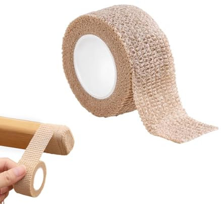 Self-Adhesive Finger Tape, Breathable Elastic Athletic Tape, Athletic Sports Wrap for Finger and Wrist Protection, Medical & Veterinary Bandage, Thumb Support, Splinting Tape (Skin Color)