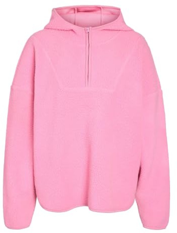 NOISY MAY Nmcozy L/S halvway dragkedja tröja JRS Noos, Begonia rosa, M