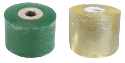 WEKAMOS 2 Rollen Pflanzenveredelungsband Dehnbares Selbstklebendes Wasserdichtes Folienband Gelb und Grün für Obstbäume für Pekannüsse Walnüsse und Zitrusfrüchte