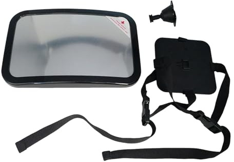 Jiuvaso Specchietto retrovisore per auto per neonati, specchietto retrovisore per sedile posteriore per neonati, accessori auto flessibili, rotazione a 360°,