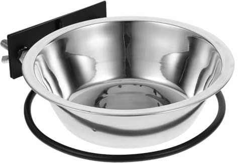 WEKAMOS Elevated Stainless Steel Dog and Cat Bowls Wall Mounted Feeding Station Space-saving Raised Pet Feeder Large Raised Bowl for Comfortable Neck Support and Easy Cleaning