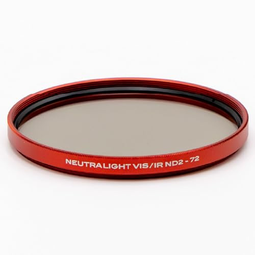 TruColor NeutraLight VIS/IR ND2 Filter, 1-Stop Neutral Density for Full-Spectrum & IR-Converted Cameras, Even Light Reduction Across Visible (VIS) & Near-Infrared (NIR) Wavelengths (49mm)