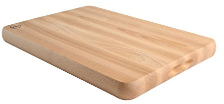 T&G 'TV Chef's' Chopping Board with Finger Grooves in FSC Certified Oiled Beech, Large, 51 x 35.5 x 4 cm | FSC certified wood composition offers stable food prep, catching run-off juices to keep countertops clean.